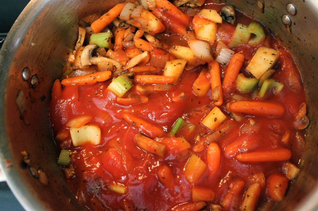 Savory Beef Stew- Tomatos added