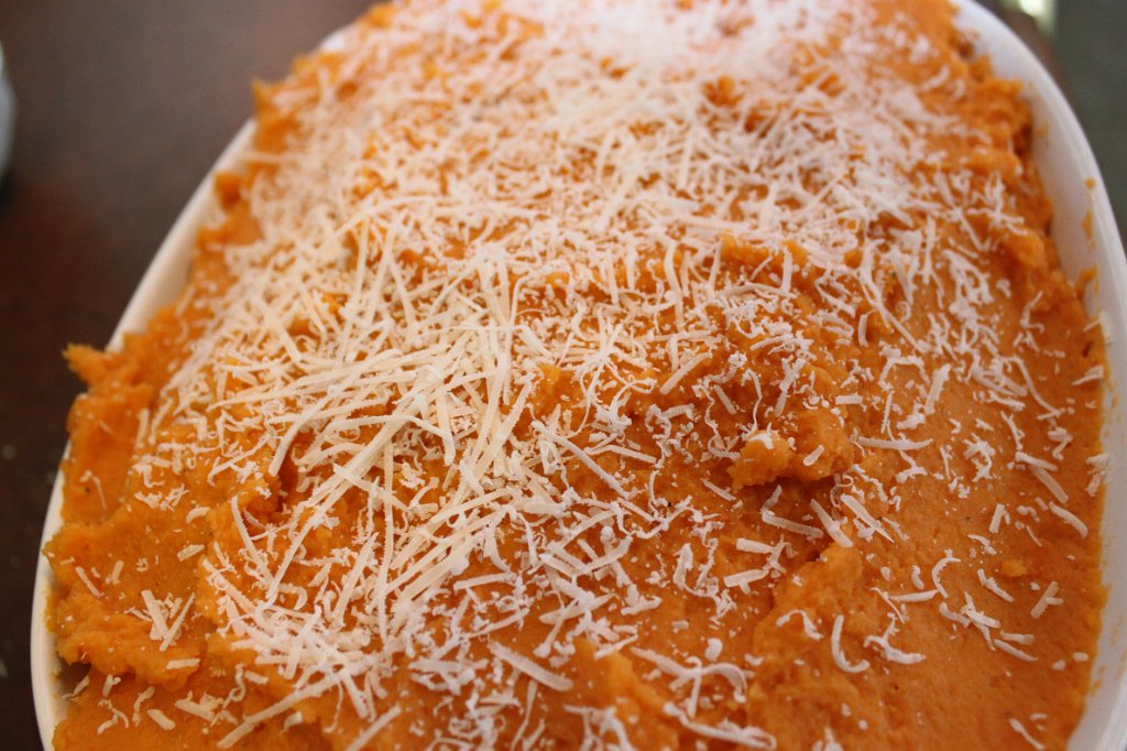 Sweet Potato Cottage Pie- grated cheese